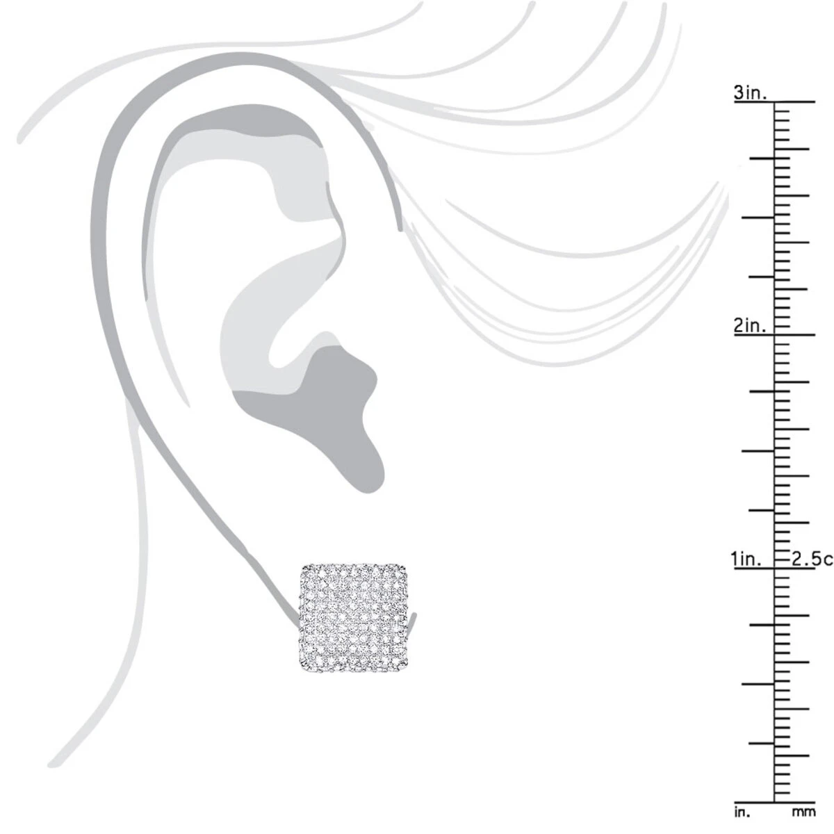 1 Carat Diamond Earrings 14K White Gold Studs 5 1 Carat Diamond Earrings 14K White Gold Studs - Image 5