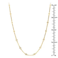 1 Carat Diamonds By The Yard Necklace 14K Yellow Gold 7 1 Carat Diamonds By The Yard Necklace 14K Yellow Gold -Urban Jewels Shop 1 carat diamonds by the yard necklace in 14k white rose yellow gold rulerye