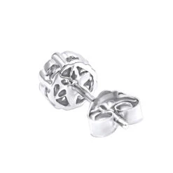 1 Cluster Diamond Earring 0.20ct 14K White Gold Single Earring Men's -Urban Jewels Shop 1 cluster diamond earring 020ct 14k gold single earring mens p 49533 backwh