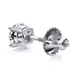 1 Ct. Diamond Stud Earrings W Round Diamonds 14K Yellow Gold -Urban Jewels Shop 1 ct diamond stud earrings w round diamonds 14k gold p 5636 backwh