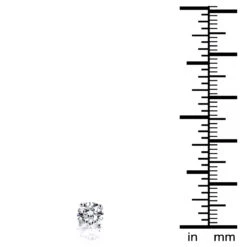 1 Ct. Diamond Stud Earrings W Round Diamonds 14K Yellow Gold -Urban Jewels Shop 1 ct diamond stud earrings w round diamonds 14k gold p 5636 ruler