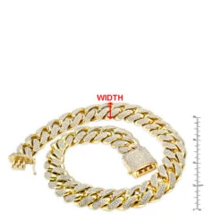 Solid 14K Yellow Gold Diamond Cuban Link Chain 1 Kilo 17 Solid 14K Yellow Gold Diamond Cuban Link Chain 1 Kilo -Urban Jewels Shop 1 kilo full inch solid cuban link 14k gold mens diamond chain 60 carats rulerye 1