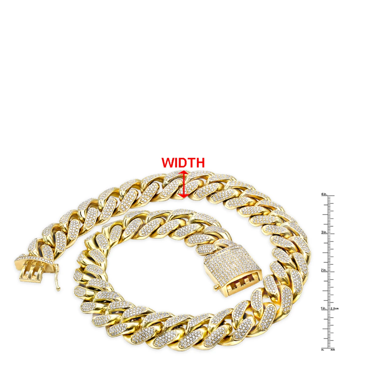 Solid 14K Yellow Gold Diamond Cuban Link Chain 1 Kilo 8 Solid 14K Yellow Gold Diamond Cuban Link Chain 1 Kilo - Image 8