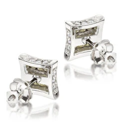 10K White Gold Canary Yellow Diamond Stud Earrings 0.6ct -Urban Jewels Shop 10k gold canary yellow diamond stud earrings 069ct p 84 backwh