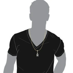 10K Yellow Gold Diamond Praying Hands And Cross Charm Pendant For Men 0.9 10 10K Yellow Gold Diamond Praying Hands And Cross Charm Pendant For Men 0.9 -Urban Jewels Shop 10k gold diamond praying hands and cross charm pendant for men 09 bodye