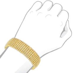 Hip Hip 10K Yellow Gold 8-Row Tennis Diamond Bracelet For Men 10 Carats 14 Hip Hip 10K Yellow Gold 8-Row Tennis Diamond Bracelet For Men 10 Carats -Urban Jewels Shop 10k gold mens 8 row diamond bracelet 825ct p 6025 bodye
