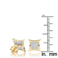 10K White Gold Round Diamond Kite Stud Earrings 0.18ct -Urban Jewels Shop 10k gold round diamond kite stud earrings 018ct p 47959 rulerye