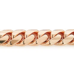 Urban Jewels Shop -Urban Jewels Shop 10k rose gold miami cuban link curb chain bracelet 9mm 75 9in 2