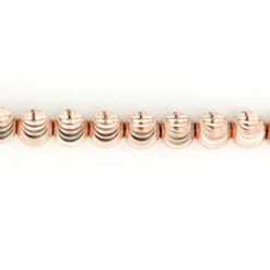 Men's 10K Yellow Gold Moon Cut Ball Chain 5mm 22-40in 9 Men's 10K Yellow Gold Moon Cut Ball Chain 5mm 22-40in -Urban Jewels Shop 10k rose gold moon cut chain 6mm 22 40in 4