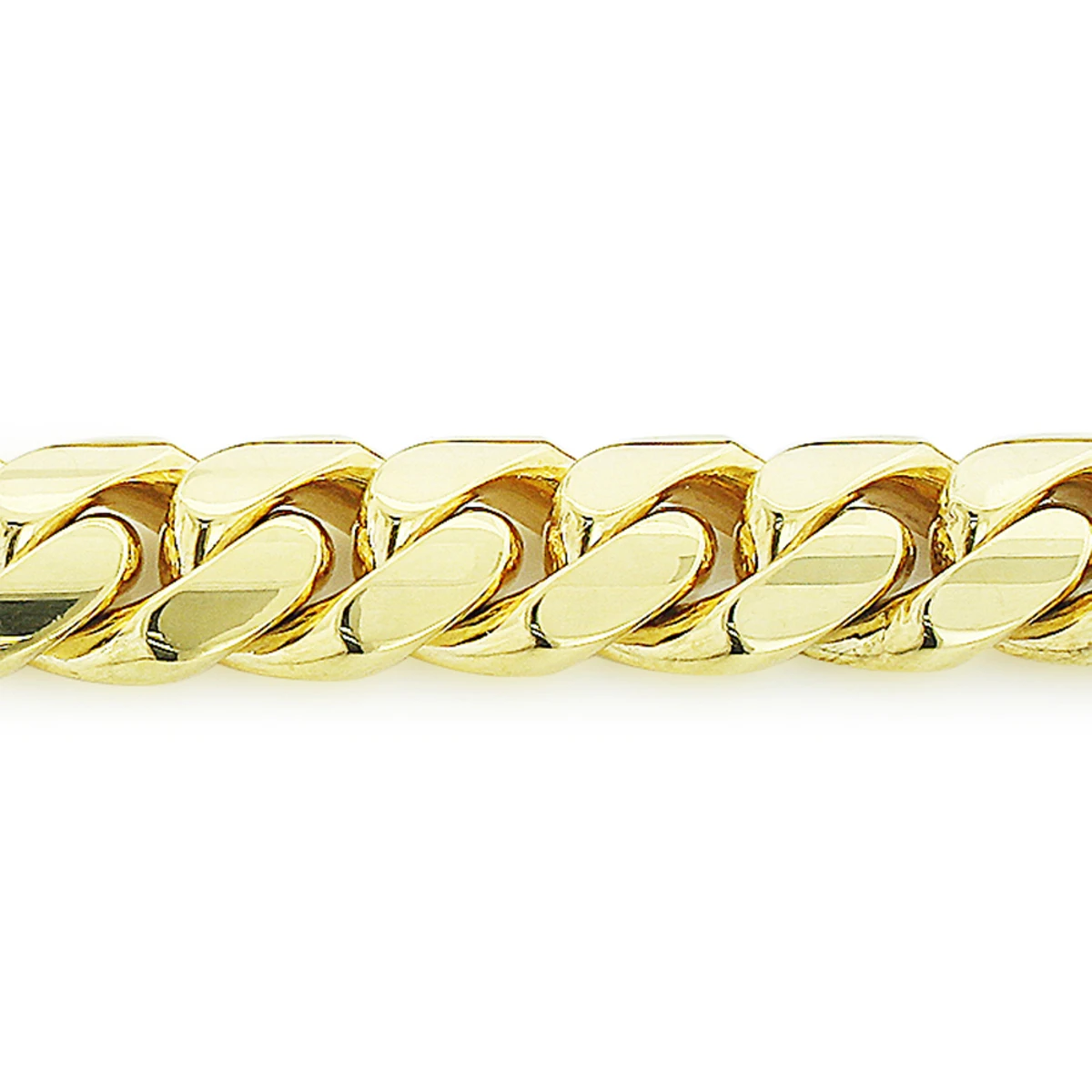 11mm 10K Yellow Gold Miami Cuban Link Chain Bracelet In 7.5-9in 2 11mm 10K Yellow Gold Miami Cuban Link Chain Bracelet In 7.5-9in - Image 2