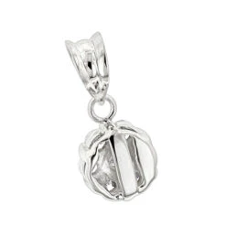 14K White Gold Diamond Flower Pendant 0.50ct -Urban Jewels Shop 14k diamond flower pendant 060ct p 22547 backwh