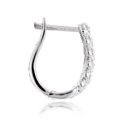 14K Yellow Gold Diamond Hoop Huggie Earrings For Women 0.65ct -Urban Jewels Shop 14k diamond hoop huggie earrings 065ct p 35720 backwh