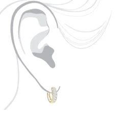 14K Yellow Gold Diamond Hoop Huggie Earrings For Women 0.65ct -Urban Jewels Shop 14k diamond hoop huggie earrings 065ct p 35720 bodye