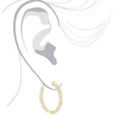 14K White Gold 1 3/8 Inch Diamond Hoop Earrings Inside Out 4.40ct 10 14K White Gold 1 3/8 Inch Diamond Hoop Earrings Inside Out 4.40ct -Urban Jewels Shop 14k gold 1 inch diamond hoop earrings inside out 440ct p 6283 bodye