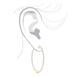 14K Yellow Gold 1 Row Inside Out Diamond Hoop Earrings 3.15ct -Urban Jewels Shop 14k gold 1 row inside out diamond hoop earrings 315ct p 5996 bodye