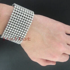 14K White Gold 10 Row Men's Diamond Bracelet Cuff 30.60ct 5 14K White Gold 10 Row Men's Diamond Bracelet Cuff 30.60ct -Urban Jewels Shop 14k gold 10 row mens diamond bracelet cuff 3060ct p 6724bod