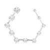 14K White Gold 11 Stone Diamond Journey Necklace 0.85ct