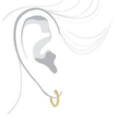 14K Yellow Gold 3/4in Inside Out Yellow Diamond Hoop Earrings 1 Carat By Luxurman -Urban Jewels Shop 14k gold 34in inside out yellow diamond hoop earrings 1 carat by luxurman bodye