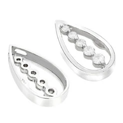 14K White Gold Unique 5 Stone Diamond Journey Necklace 0.50ct 8 14K White Gold Unique 5 Stone Diamond Journey Necklace 0.50ct -Urban Jewels Shop 14k gold 5 stone diamond journey necklace 050ct p 28147 backwh