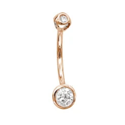 14K White Gold Diamond Belly Button Peircing Ring 0.66ct -Urban Jewels Shop 14k gold and diamond belly button peircing ring 066ct p 5860 ro