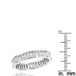14K White Gold Baguette Diamond Eternity Ring 2.72ct -Urban Jewels Shop 14k gold baguette diamond eternity ring 272ct p 24916 rulerwh