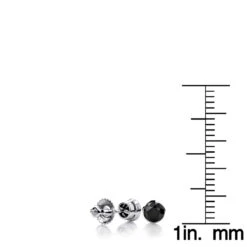 14K White Gold Black Diamond Earrings Bezel Set Studs 0.50ct 11 14K White Gold Black Diamond Earrings Bezel Set Studs 0.50ct -Urban Jewels Shop 14k gold black diamond earrings bezel set studs 050ct p 6045 rulerwh