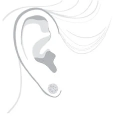 14K White Gold Cluster Diamond Stud Earrings 1.21ct -Urban Jewels Shop 14k gold cluster diamond stud earrings 121ct p 6476 bodwh