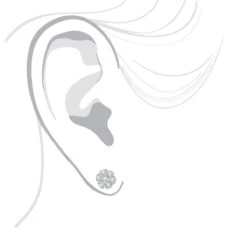 14K White Gold Cluster Flower Diamond Stud Earrings For Women 0.75ct By Luxurman 10 14K White Gold Cluster Flower Diamond Stud Earrings For Women 0.75ct By Luxurman -Urban Jewels Shop 14k gold cluster flower diamond stud earrings for women 075ct by luxurman bodwh