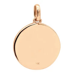 14K White Gold Cross In A Circle Diamond Pendant 0.33ct -Urban Jewels Shop 14k gold cross in a circle diamond pendant 033ct p 27295 back rose