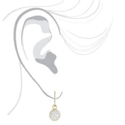 14K Yellow Gold Designer Diamond Earrings 2.04ct Clusters -Urban Jewels Shop 14k gold designer diamond earrings 204ct clusters bodye