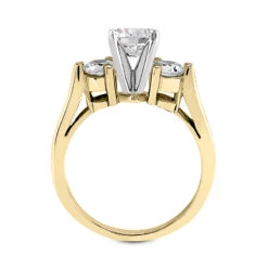 14K White Gold Designer 3 Stone Diamond Engagement Ring 0.80ct -Urban Jewels Shop 14k gold designer diamond engagement ring 080ct p 26363 additional yellow