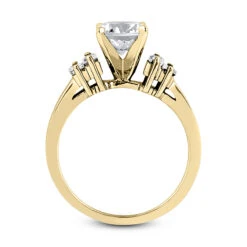 14K White Gold Designer Baguette And Round Diamond Engagement Ring 0.86ct -Urban Jewels Shop 14k gold designer diamond engagement ring 086ct p 25301 additional yellow