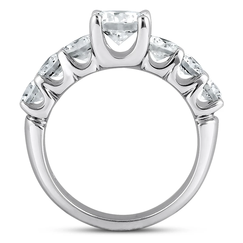 14K White Gold Designer Diamond Engagement Ring 1.45ct 9 14K White Gold Designer Diamond Engagement Ring 1.45ct - Image 9
