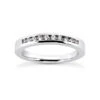 14K White Gold Channel Set Diamond Engagement Ring Band 0.20ct