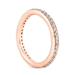 14K White Gold Prong Set Diamond Engagement Ring Band 0.37ct -Urban Jewels Shop 14k gold designer diamond engagement ring band 037ct p 26275 back rose 20220426