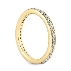 14K White Gold Prong Set Diamond Engagement Ring Band 0.37ct -Urban Jewels Shop 14k gold designer diamond engagement ring band 037ct p 26275 back yellow 20220426