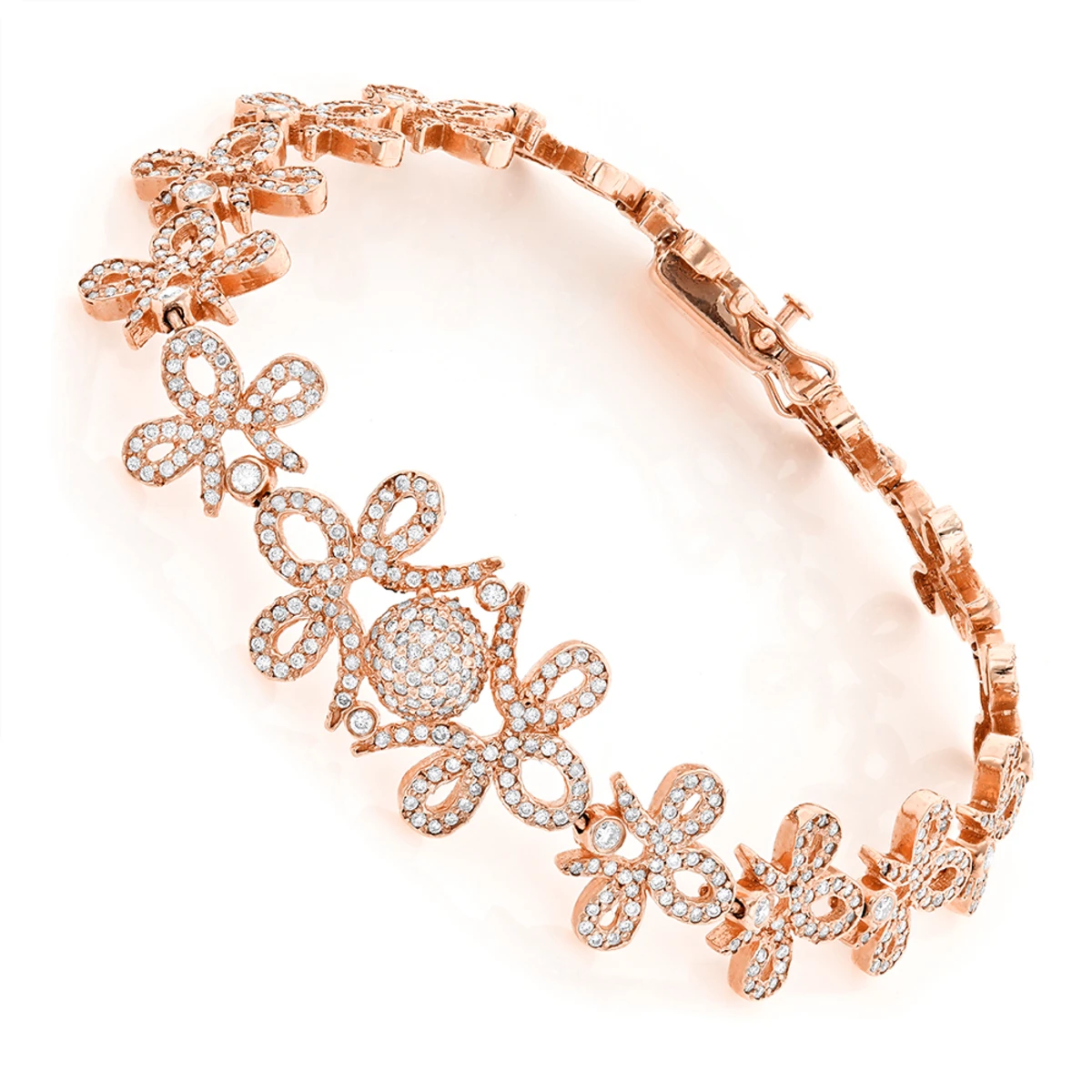 14K Yellow Gold Designer Ladies Diamond Bracelet 7.10ct 3 14K Yellow Gold Designer Ladies Diamond Bracelet 7.10ct - Image 3