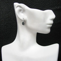 14K White Gold Diamond And Black Onyx Scarab Earrings 0.25ct -Urban Jewels Shop 14k gold diamond and black onyx scarab earrings 025ct p 6245bod