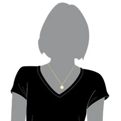 14K Yellow Gold Diamond Circle Medallion Pendant For Women 0.5ct By Luxurman -Urban Jewels Shop 14k gold diamond circle medallion pendant for women 05ct by luxurman bodye