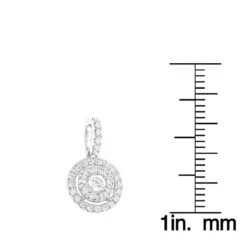 14K White Gold Diamond Circle Pendant For Women By Luxurman 0.33ct 11 14K White Gold Diamond Circle Pendant For Women By Luxurman 0.33ct -Urban Jewels Shop 14k gold diamond circle pendant for women by luxurman 033ct rulerwh