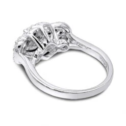 14K White Gold Diamond Cluster Ring 0.96ct -Urban Jewels Shop 14k gold diamond cluster ring 096ct p 40592 backwh