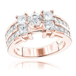 14K White Gold Diamond Designer Engagement Ring 2.90ct -Urban Jewels Shop 14k gold diamond designer engagement ring 290ct p 28995 ro