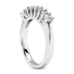 Thin 14K White Gold Diamond Designer Engagement Ring Band 0.40ct 9 Thin 14K White Gold Diamond Designer Engagement Ring Band 0.40ct -Urban Jewels Shop 14k gold diamond designer engagement ring band 040ct p 28816 back white