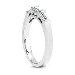 Thin 14K White Gold Diamond Designer Engagement Ring Band 0.43ct 9 Thin 14K White Gold Diamond Designer Engagement Ring Band 0.43ct -Urban Jewels Shop 14k gold diamond designer engagement ring band 043ct p 25102 back white 20220426