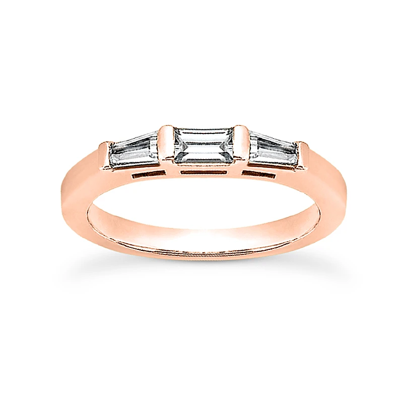 Thin 14K White Gold Diamond Designer Engagement Ring Band 0.43ct 3 Thin 14K White Gold Diamond Designer Engagement Ring Band 0.43ct - Image 3