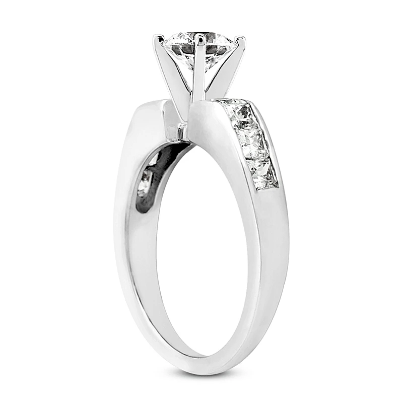 14K White Gold Diamond Designer Engagement Ring Set 2.94ct 9 14K White Gold Diamond Designer Engagement Ring Set 2.94ct - Image 9