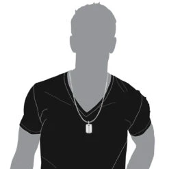 14K White Gold Diamond Dog Tag Military Pendant 0.70ct -Urban Jewels Shop 14k gold diamond dog tag military pendant 070ct p 6989 bodwh