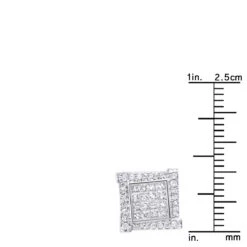 14K White Gold Diamond Earring For Men Single Stud Princess Round Diamonds 0.5ct 13 14K White Gold Diamond Earring For Men Single Stud Princess Round Diamonds 0.5ct -Urban Jewels Shop 14k gold diamond earring for men single stud princess round diamonds 0 5ct rulerwh