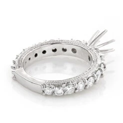 14K White Gold Diamond Engagement Ring Mounting 1.76ct -Urban Jewels Shop 14k gold diamond engagement ring mounting 176ct p 23520 backwh