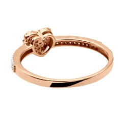 14K White Gold Diamond Heart Ring 0.25ct -Urban Jewels Shop 14k gold diamond heart ring 029ct backro